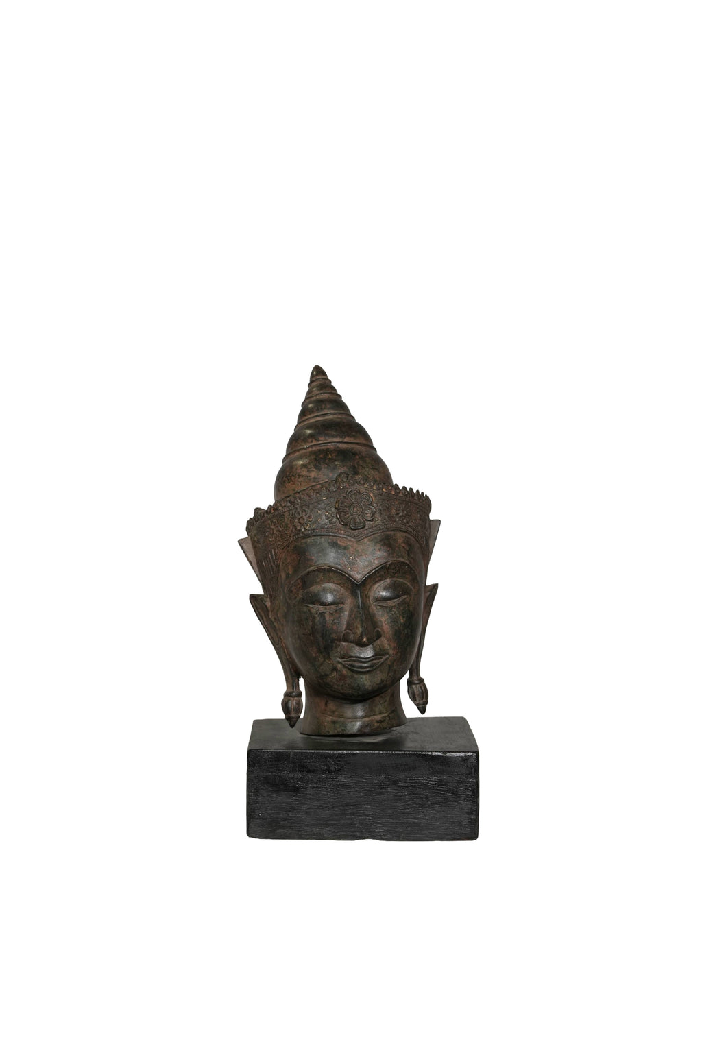 Handcrafted Thai Buddha Head Sculpture