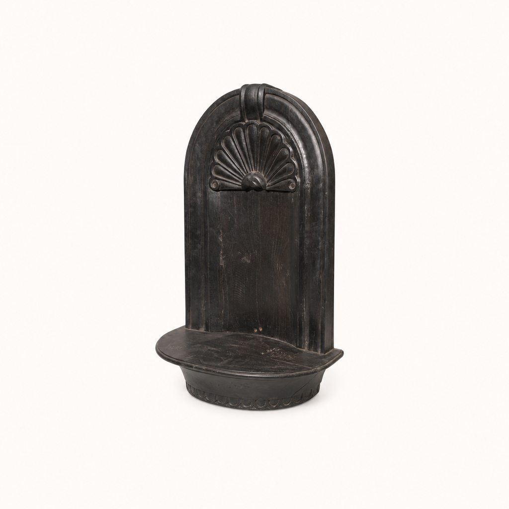 Hand-Carved Ebony Temple Kalash Shrine (SET)