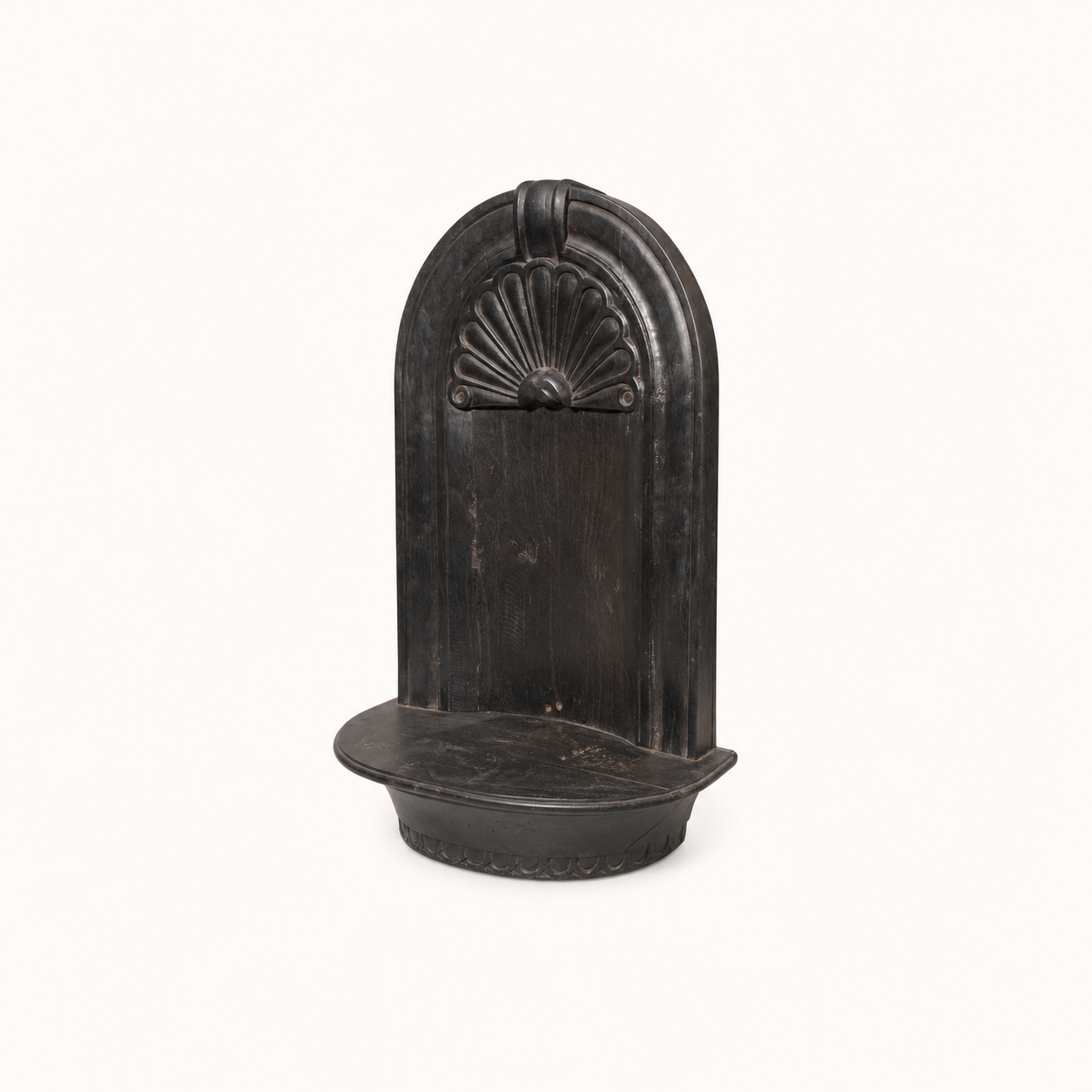 Hand-Carved Ebony Temple Kalash Shrine (SET)